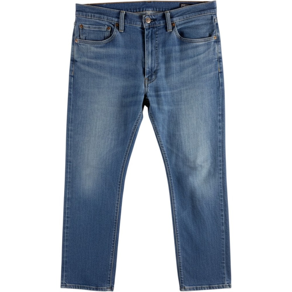 Levis 505 Regular Fit Jeans Mens 36x29 Medium Wash Blue Straight Leg Denim